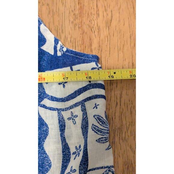 Joie Women’s Blue White Floral 100% Linen Dress And Drawstring Top NWT - Picture 11 of 11